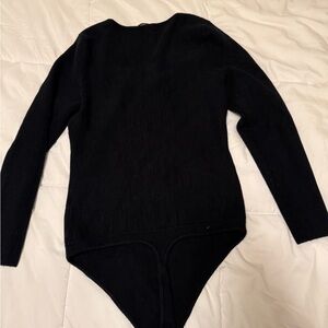 Abercrombie & Fitch black ribbed bodysuit